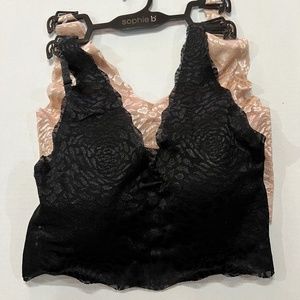 Sophie B Bralette, Women's Size Large, Set of 2, Brand New without Tags!